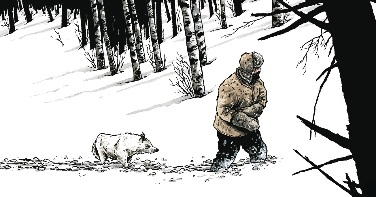 construir uma fogueira, chabouté, pipoca e nanquim