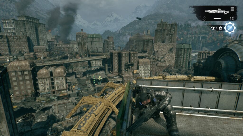 Gears of War: E-Day: Kalona sob ataque e sendo destroçada