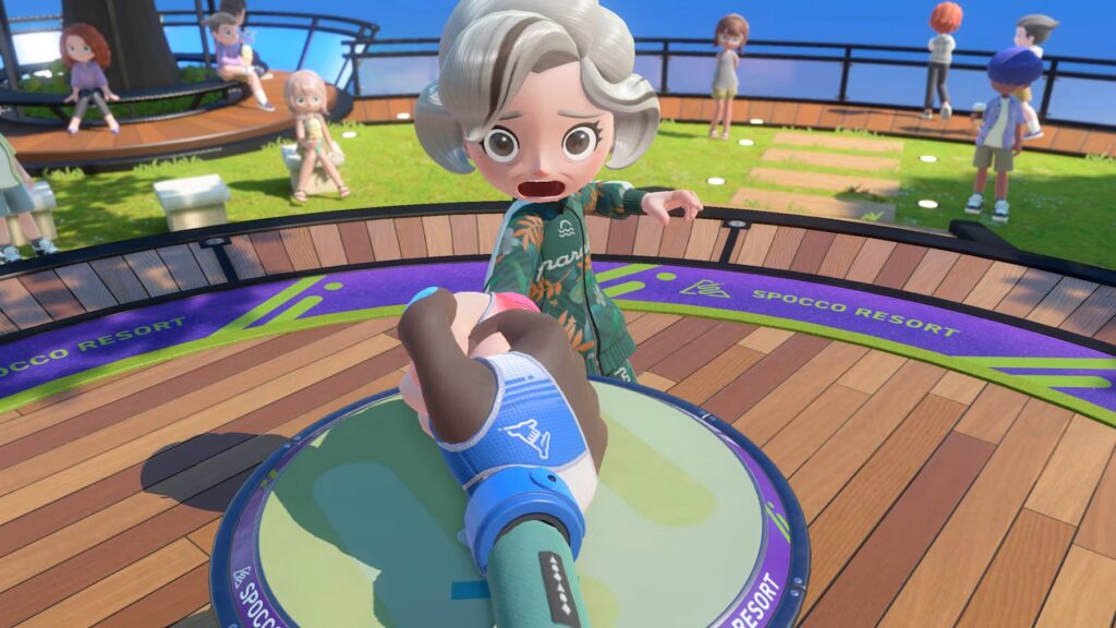 Screenshot de Nintendo Switch Sports Resort: jogo de luta de polegares